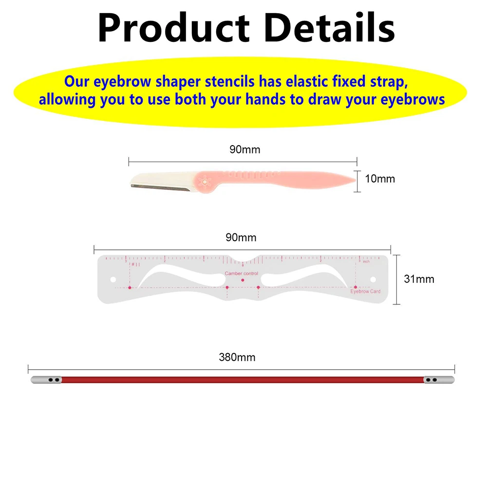 Горячая Распродажа 14 шт набор для формирования бровей многоразовые Шаблон с