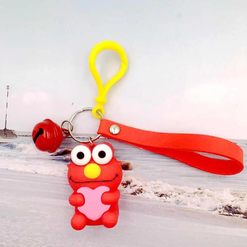 Мультфильм милый Улица Сезам брелок из эпоксидной смолы мягкий ПВХ кукла коготь