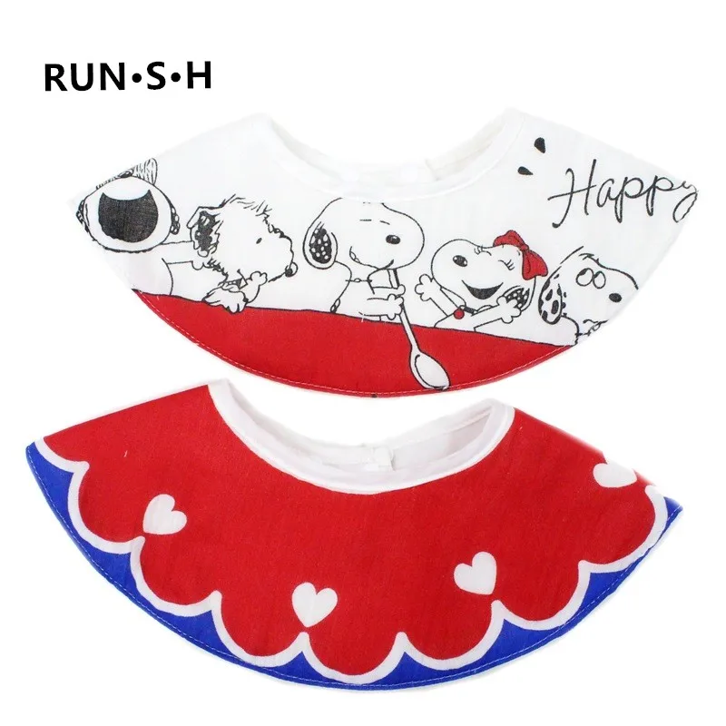 Baby Girl Lace Bibs Mickey Bow Waterproof for Toddler Infant Newborn Burp Cloths Boy Girls Stuff 360 Degree | Детская одежда и