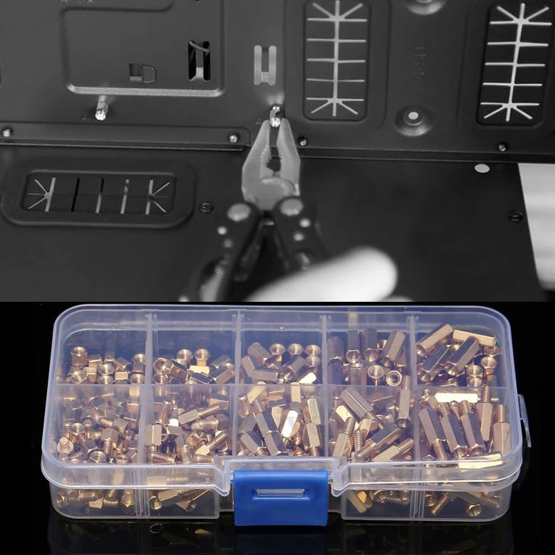 300 шт M3 латунная стандартная опора для крепления винтовых гаек в