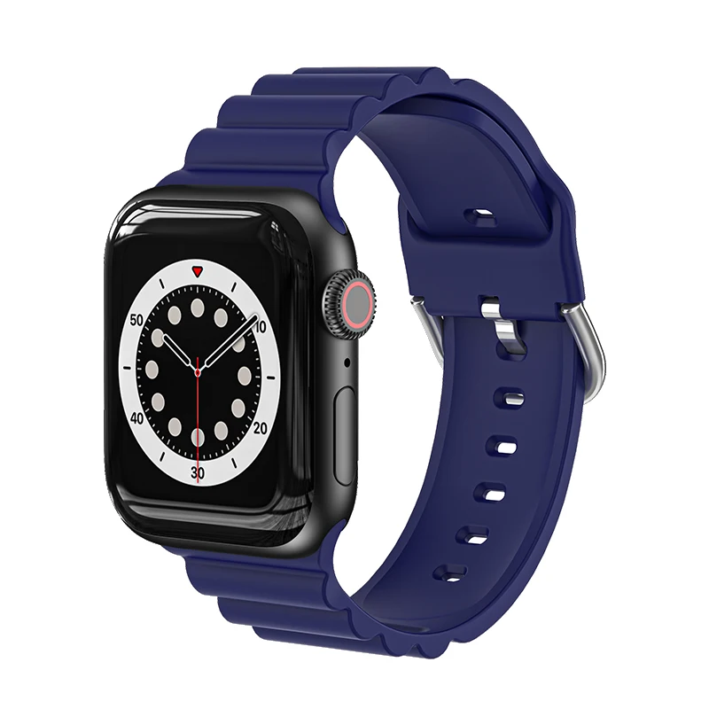 

Ремешок для часов Apple Watch Series 7 45 мм 41 мм, удобный браслет в деловом стиле для iwatch 6 5 4 SE 3 44 мм 42 мм 40 мм