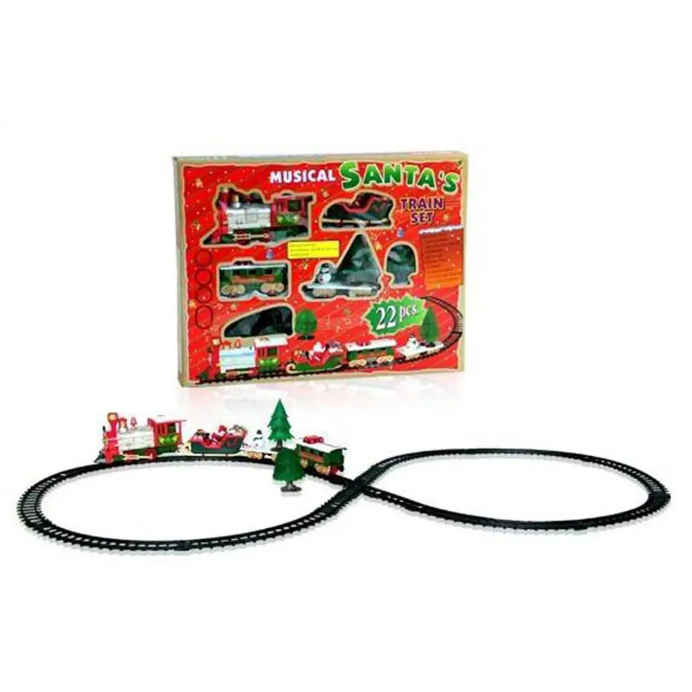 TWISTER.CK Christmas Toy Electric Track Train Santa Claus with Light and Music |