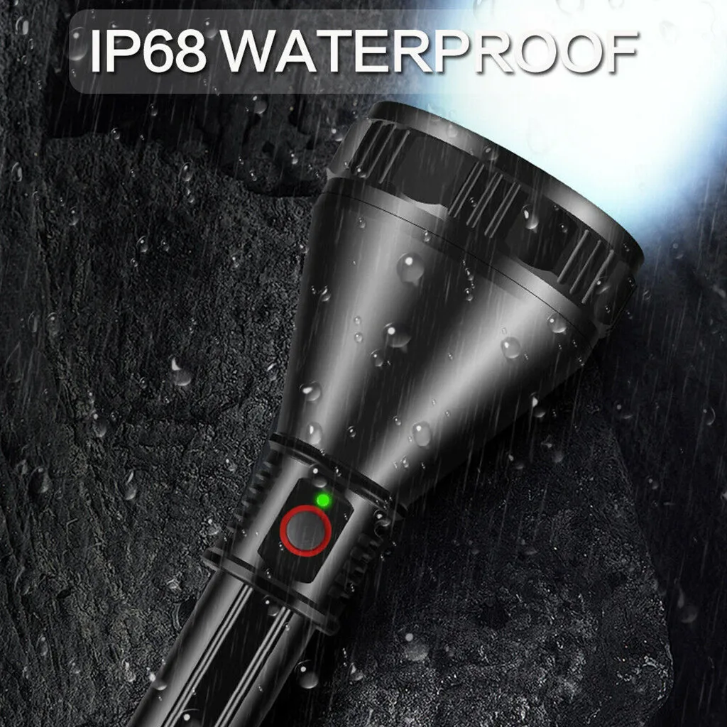 Мощный светодиодный фонарик XHP50/70 с USB зарядкой перезаряжаемый 4 режима 26650