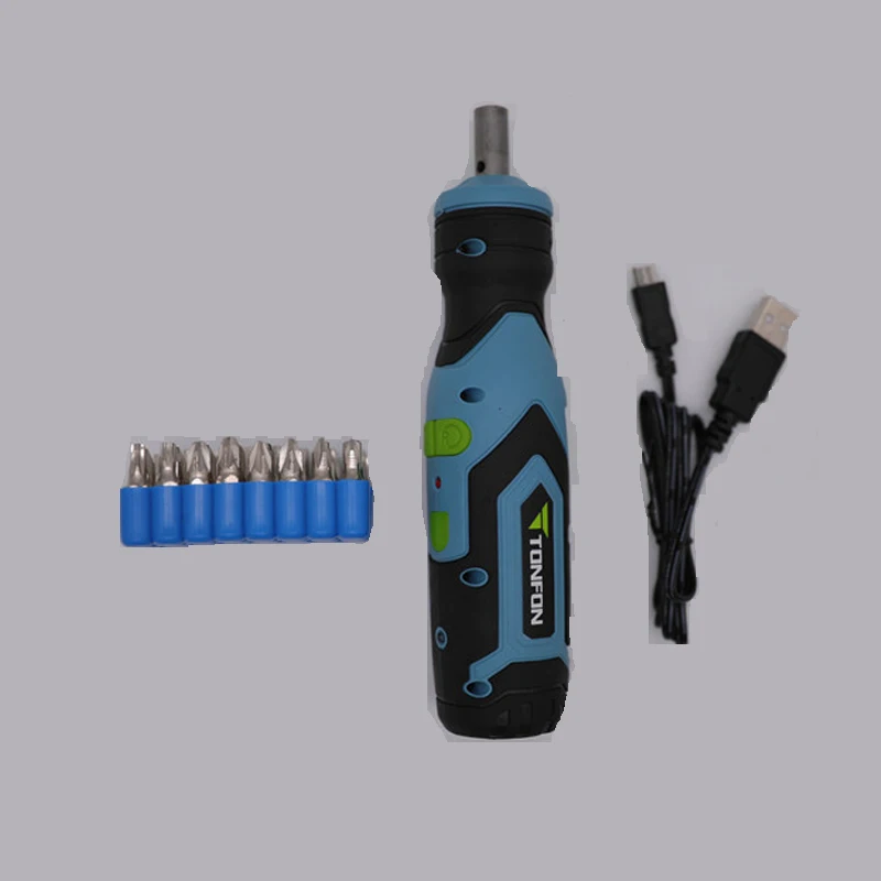 Tonfon 3,6 V электрическая отвертка, набор, USB перезаряжаемая, умная, беспроводная, электрическая отвертка, ручка с 32+ 1 бит, набор, Новинка