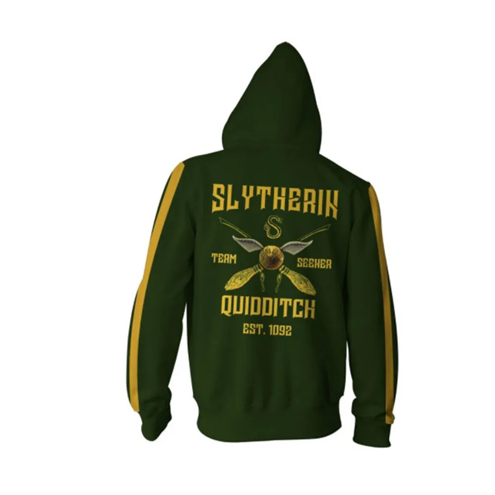 Wizardry Gryffindor Slytherin Ravenclaw косплей костюм для мужчин и женщин толстовки пуловер Trackusits Повседневная куртка на молнии