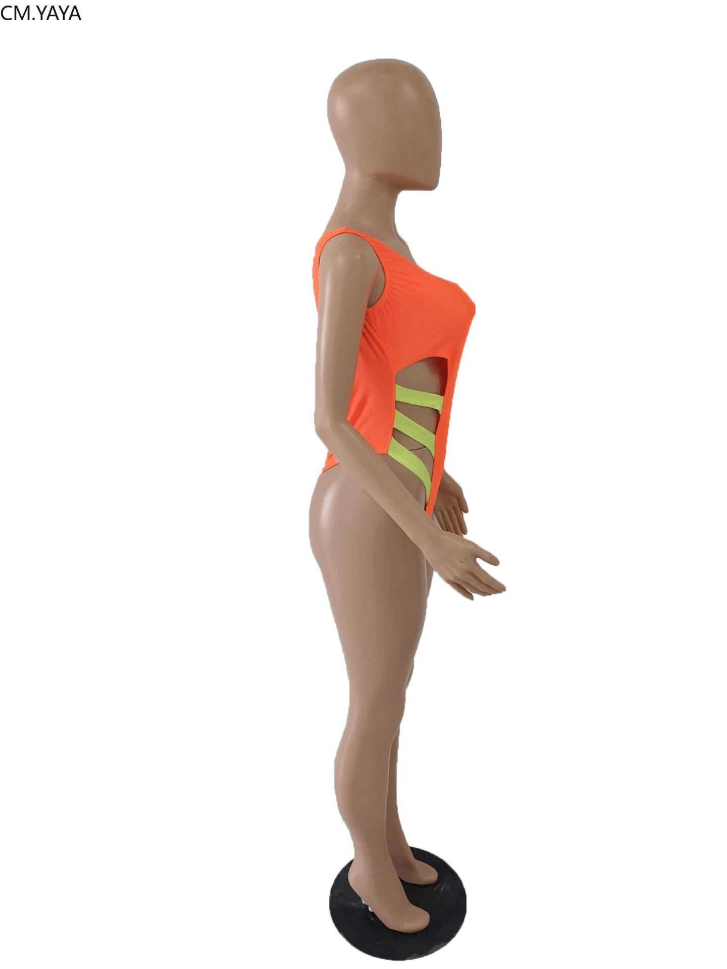 Женские пляжные боди с вырезами на шнуровке одно плечо сексуальные для фитнеса