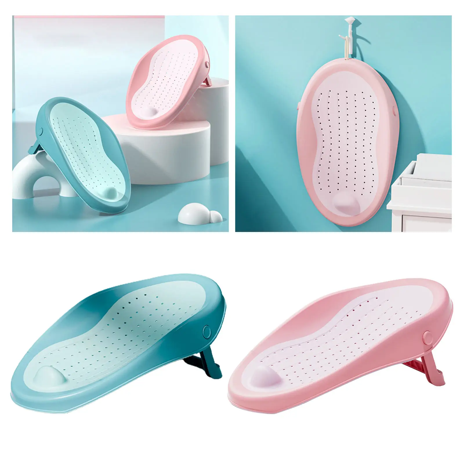 

Baby Shower Rack Easy to Use Prevents Safety Protection Space Safe Non- Clip for Housebaden Newborn Neubring Elt