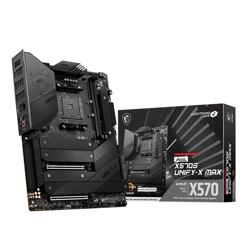 AM4 MSI Мег X570S UNIFY X MAX Gaming системная плата AMD X570 поддержка R9 R7 R5 5900X 5950X Ryzen CPU