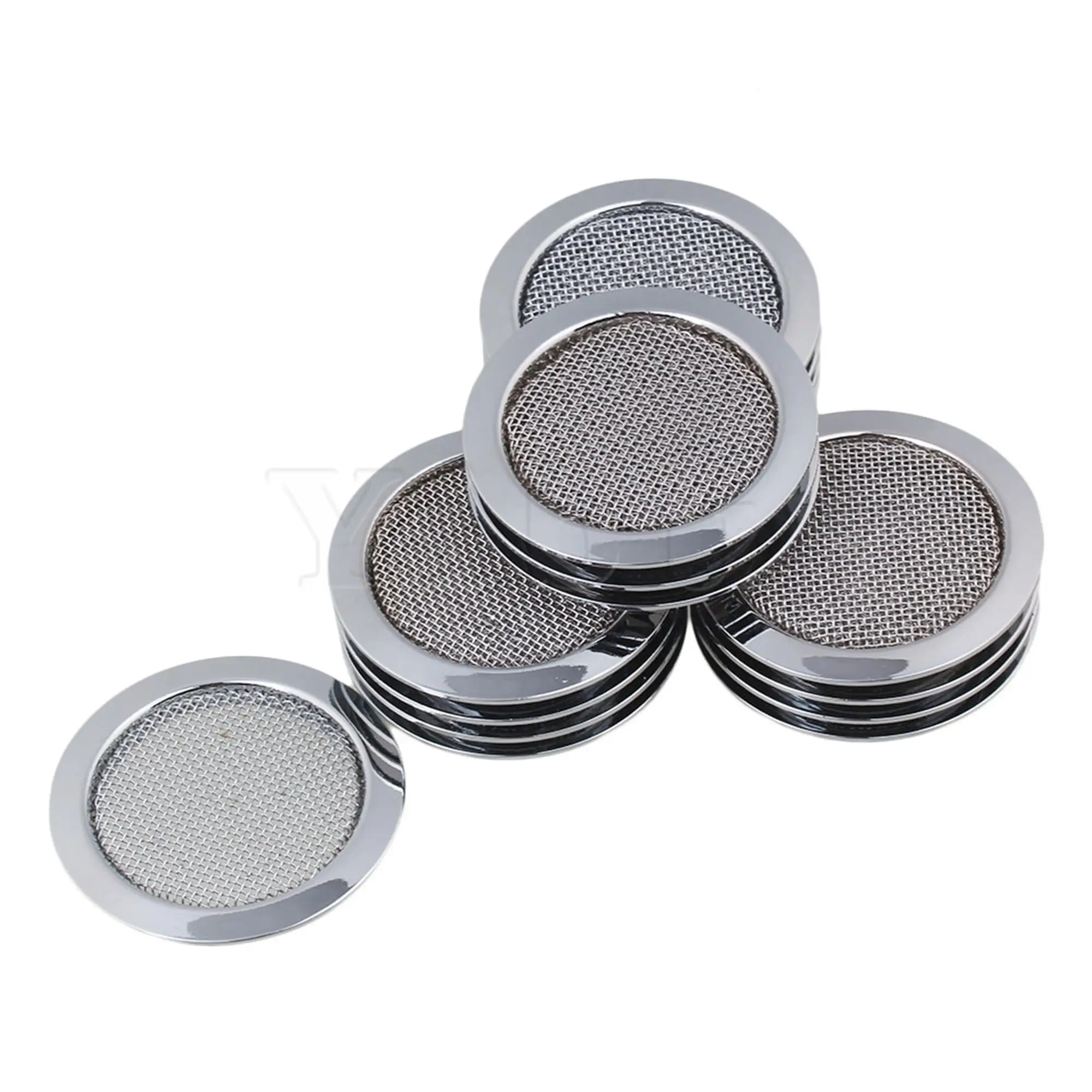 

Yibuy 2.36inch Dia Chrome Alloy Dobro Resonator Soundhole Cover Speaker Net Set of 20