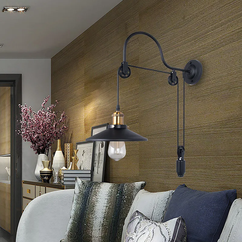 Настенный светильник в стиле индастриал винтажный Железный Бра В Стиле лофт