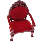1 шт. 1:12 мини деревянный резной стул в форме персика, винтажное украшение сделай сам, кукольный домик, диван, стул, аксессуары для мебели