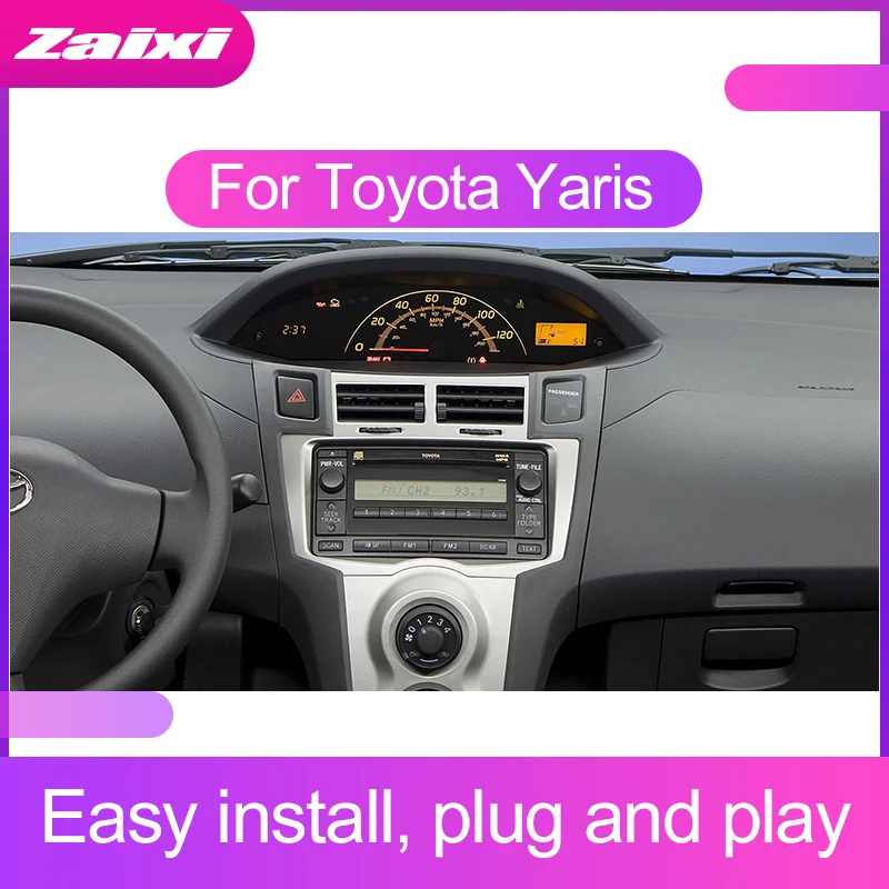Сенсорный экран Android для Toyota Yaris 2005 2006 2007 2008 2009 2010 2011 Автомобильный мультимедийный