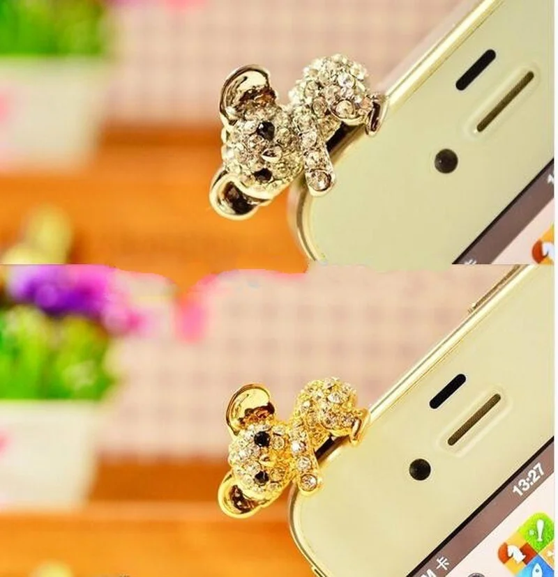 cellphone accessories fashion style cute koala design mobile phone ear cap dust plug for smart phone cute phone accessories free global shipping