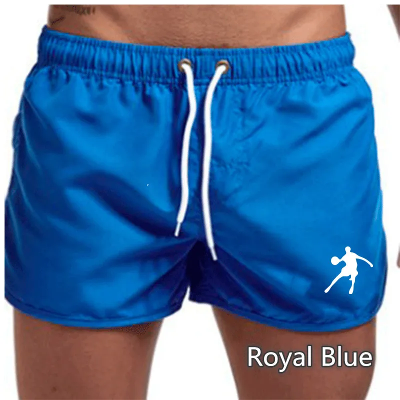 

2021Summer Gyms Workout Male Breathable Mesh Quick Dry Sportswear Jogger Beach Solid Shorts Men Fitness Bodybuilding Shorts