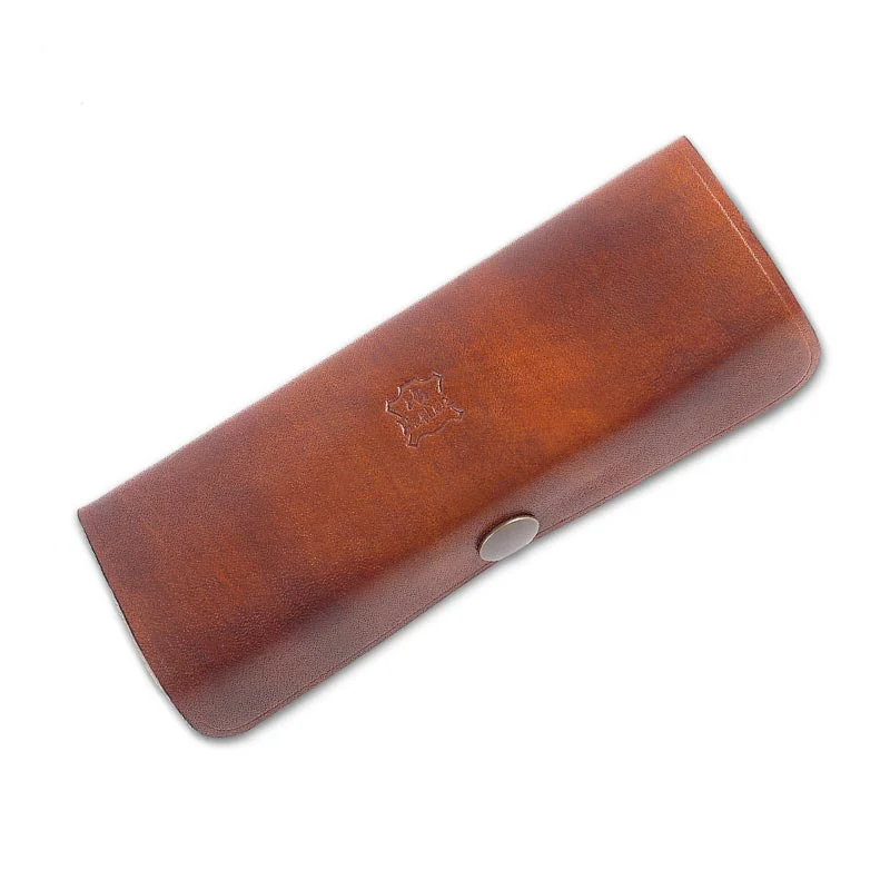 Ретро стиль пенал винтажная авторучка сумка из натуральной воловьей кожи