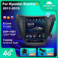 audio for hyundai elantra 2011 2013 2014 2016 car radio tesla style android 10 auto carplay multimedia video player navigation
