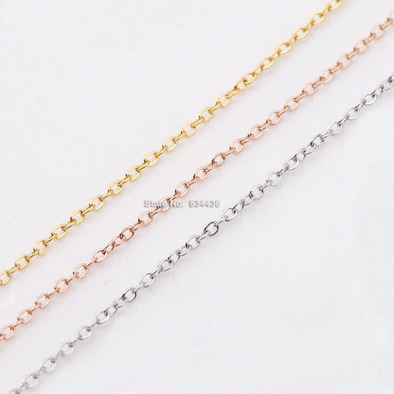 20 шт. тонкие регулируемые цепочки из нержавеющей стали 1 2 мм |