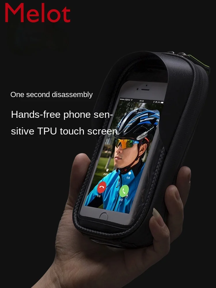 

Bicycle Front Beam Bag Upper Tube Bag Mountain Bicycle Bag Saddle Bag Touch Screen Front Bag Cycling Fixture