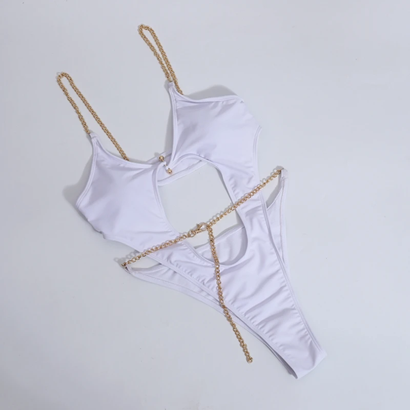 

Sexy Women One-Piece Swimsuit Female Mujer Swimwear Women 2021 Female Halter Bikini Set Summer Beachwear Swim Suit