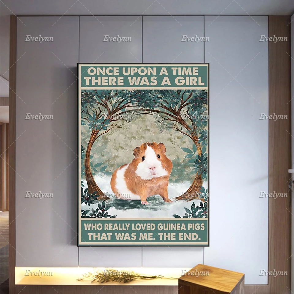 Однажды была девушка которая действительно любит постер морских свинок