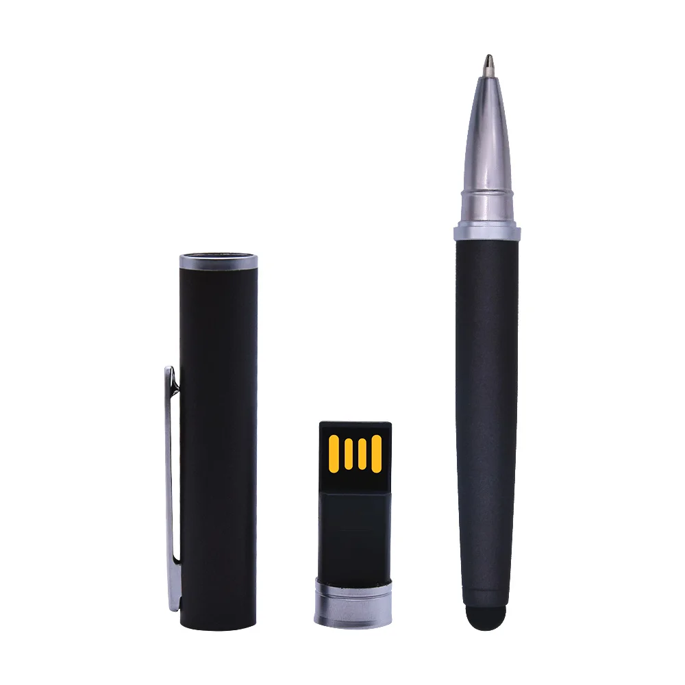 Пользовательские логотипы ручка заправка + USB флэш накопитель 2 0 Шариковая Ручка