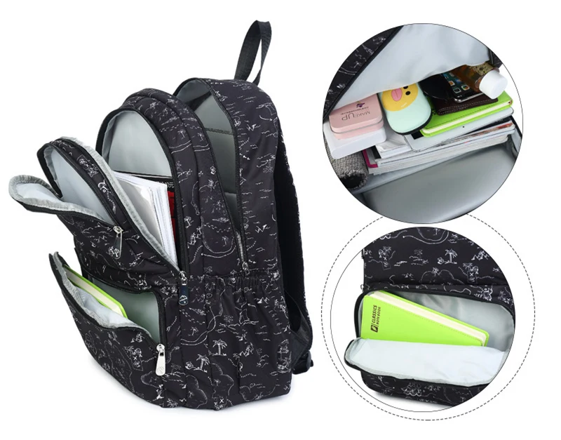 Fashion print children's school backpack for boys and girls High quality waterproof nylon backpacks book bags mochila infantil