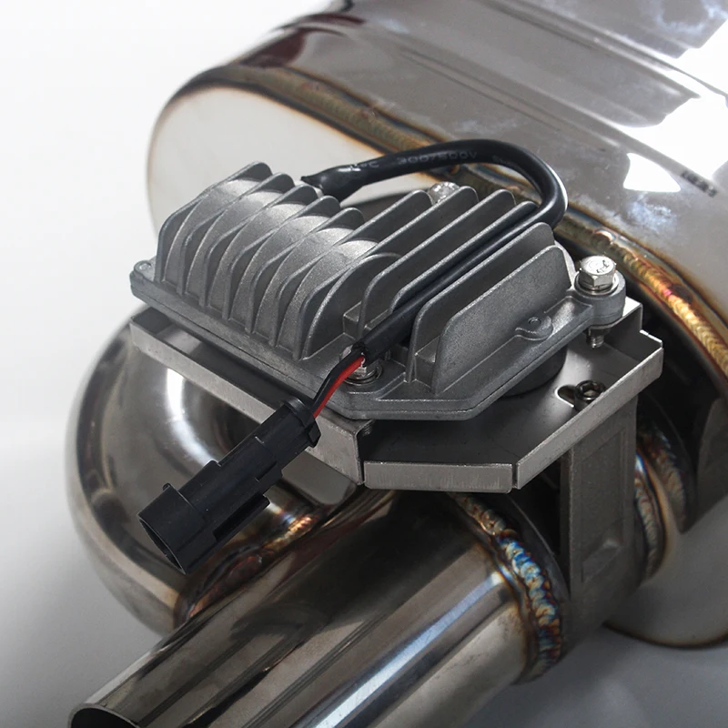 Автомобильная система выхлопных газов с дистанционным управлением двойной