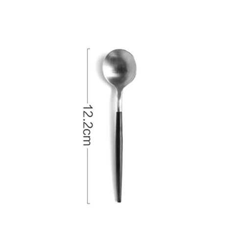 Black Silver 4 Столовый набор, столовые приборы, ножи, вилки, ложки, посуда Wester, кухонная посуда, нержавеющая сталь, для дома, вечерние, свадебные украшения, набор посуды - Цвет: Black Silver 4