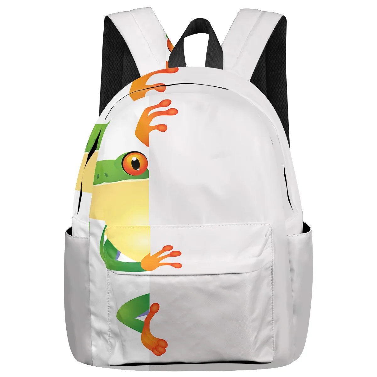 Настенная лягушка пустой зеленый стикер одинокая рептилия иллюстрация рюкзак