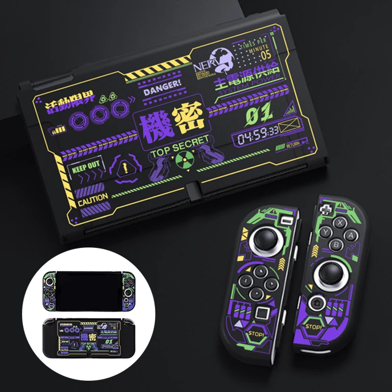 

EVA Machine Switch OLED Protective Case PC Hard Cover Shell JoyCon Controller Games Housing For Nintendo Switch OLED Accessories