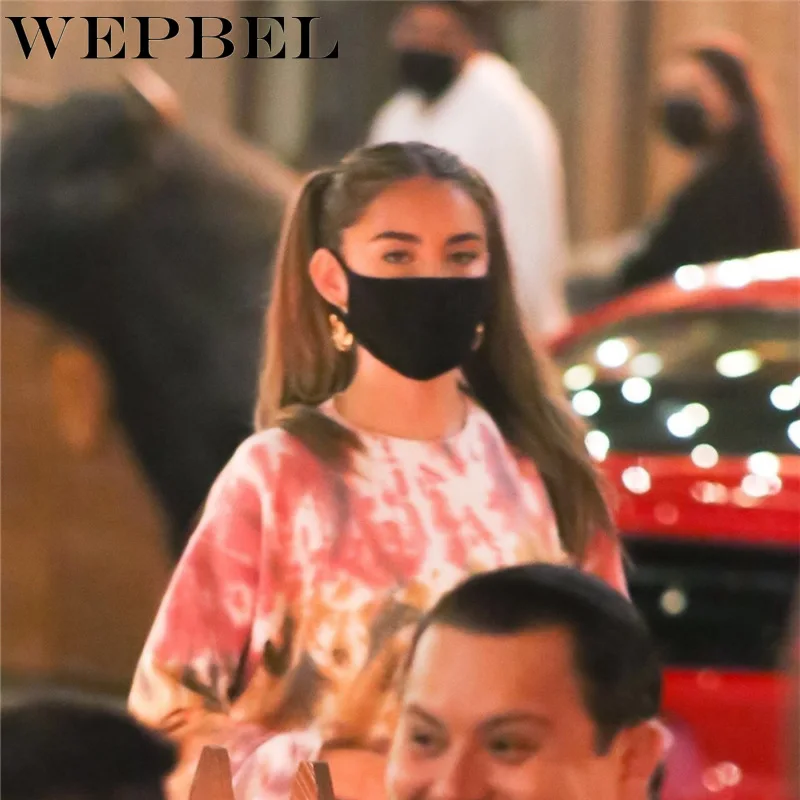 

WEPBEL Printing Jogging Suit Tie-Dye Two Pieces Set Sweatsuit Women Sets Pullover Hoodies Tops Elastic Pants Outfit Tracksuit