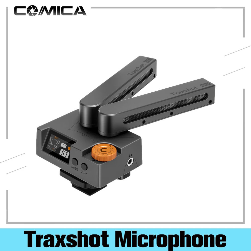 

Суперкардиоидный микрофон Comica Traxshot, трансформируемый Универсальный микрофон с дробовиком для камеры, смартфона iPhone