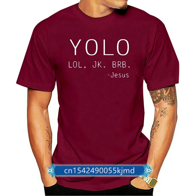 

Yolo Jk Brb Jesus Shirt Black Cotton Men T Shirt Cool Casual Pride T Shirt Men Unisex Fashion Tshirt Free Shipping Funny Tops