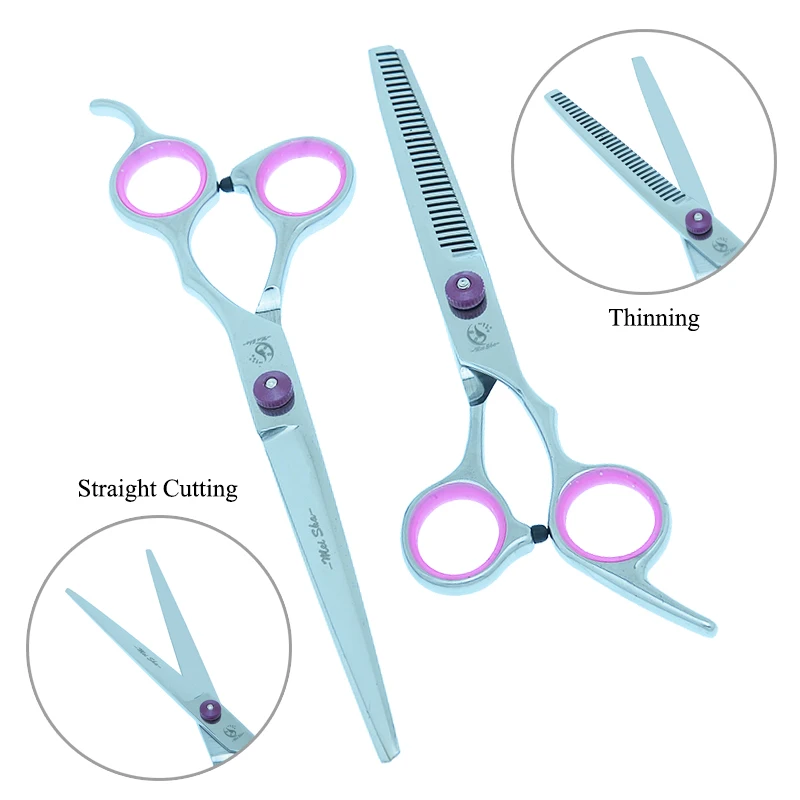Meisha 7 дюймов профессиональные ножницы для ухода за питомцами японские 440c резка