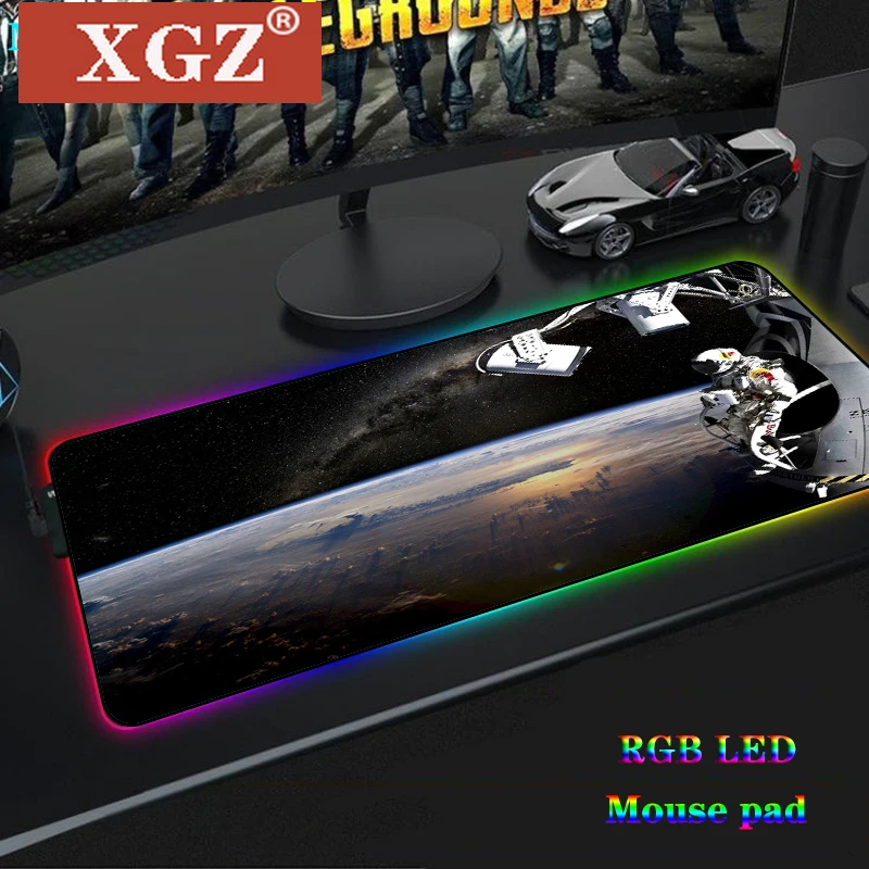 XGZ компьютерный игровой плеер Мышь большой RGB карта мира настольная лампа