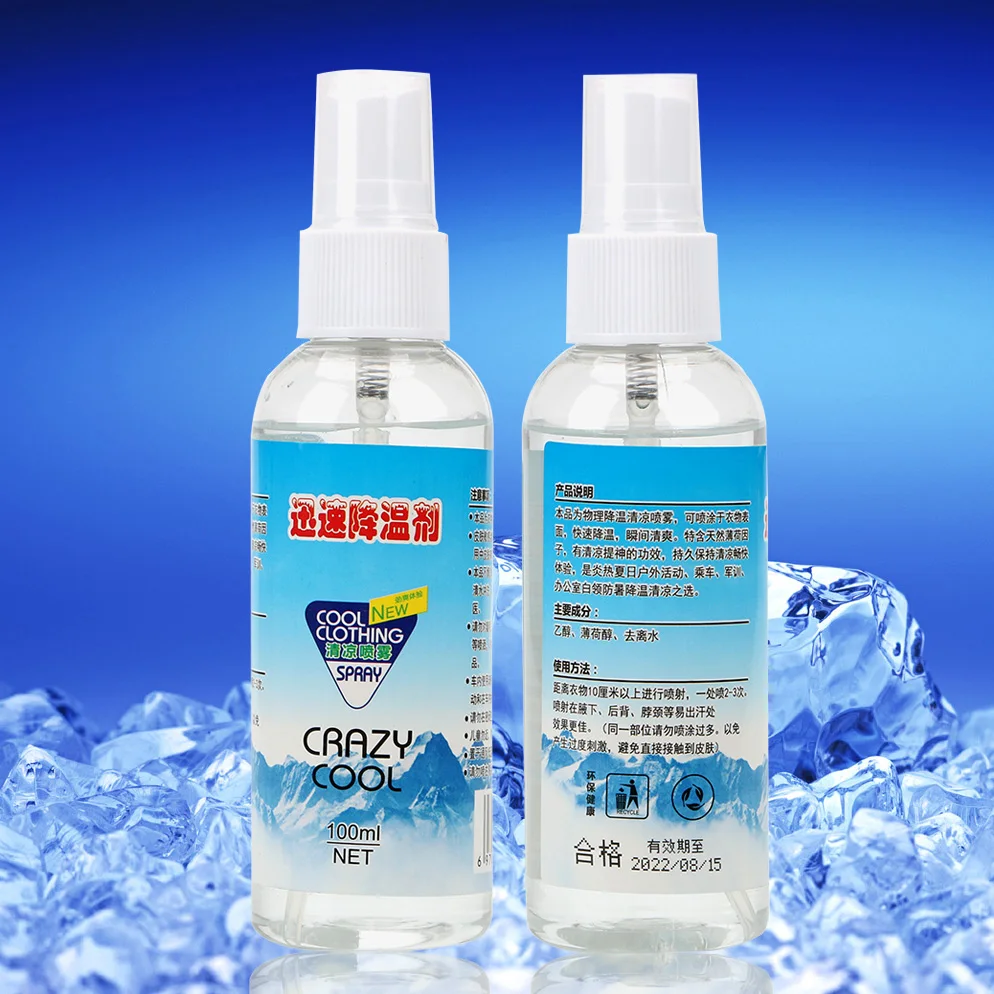 LEEPEE быстро охлаждающий агент 100 мл Арома одежда для автомобиля ледяной спрей