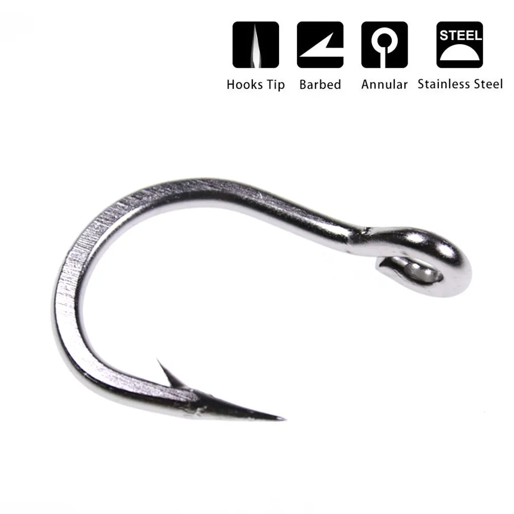 Троллинг крючок из нержавеющей стали толстый для морской рыбалки 4/0 5/0 6/0 7/0 8/0 9/0