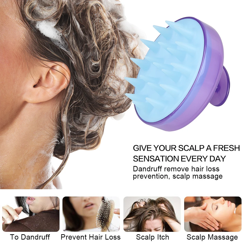 6 Цвет щетка для мытья ковра силиконовыми элементами и прочные волосы с шампунем