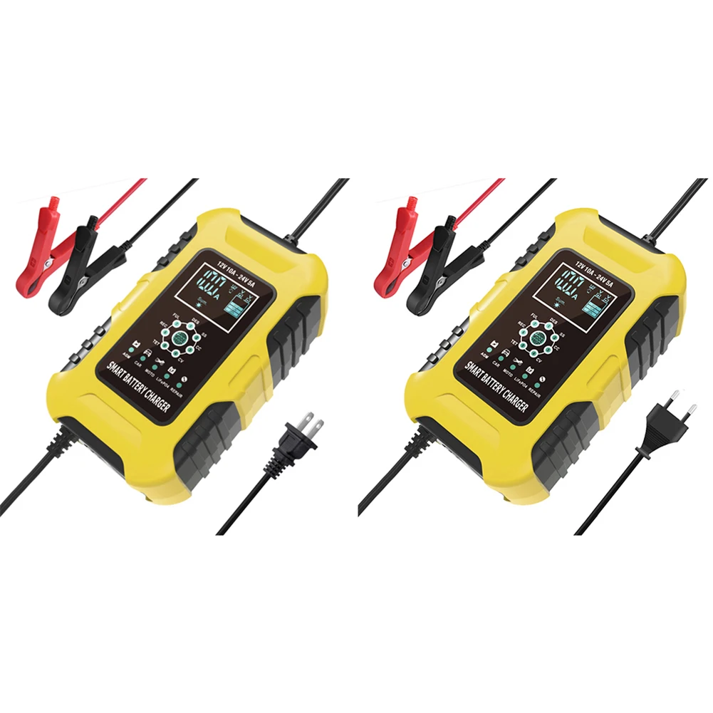 

Automatic Charging Digital Display Pulse Repair Power Charging Lead Display Smart Car Motorcycle Battery Chargers