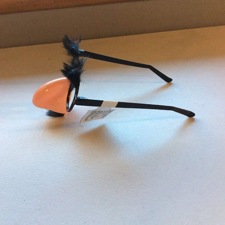 Familysky Хэллоуин фальшивая маска Забавные очки круглая рамка свисток усы выдувание