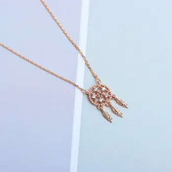 

Fashion Necklace Female Ginkgo Leaf Shell Dragon Girl Dream Catcher Niche Clavicle Chain Temperament Simple Jewelry PXZ093