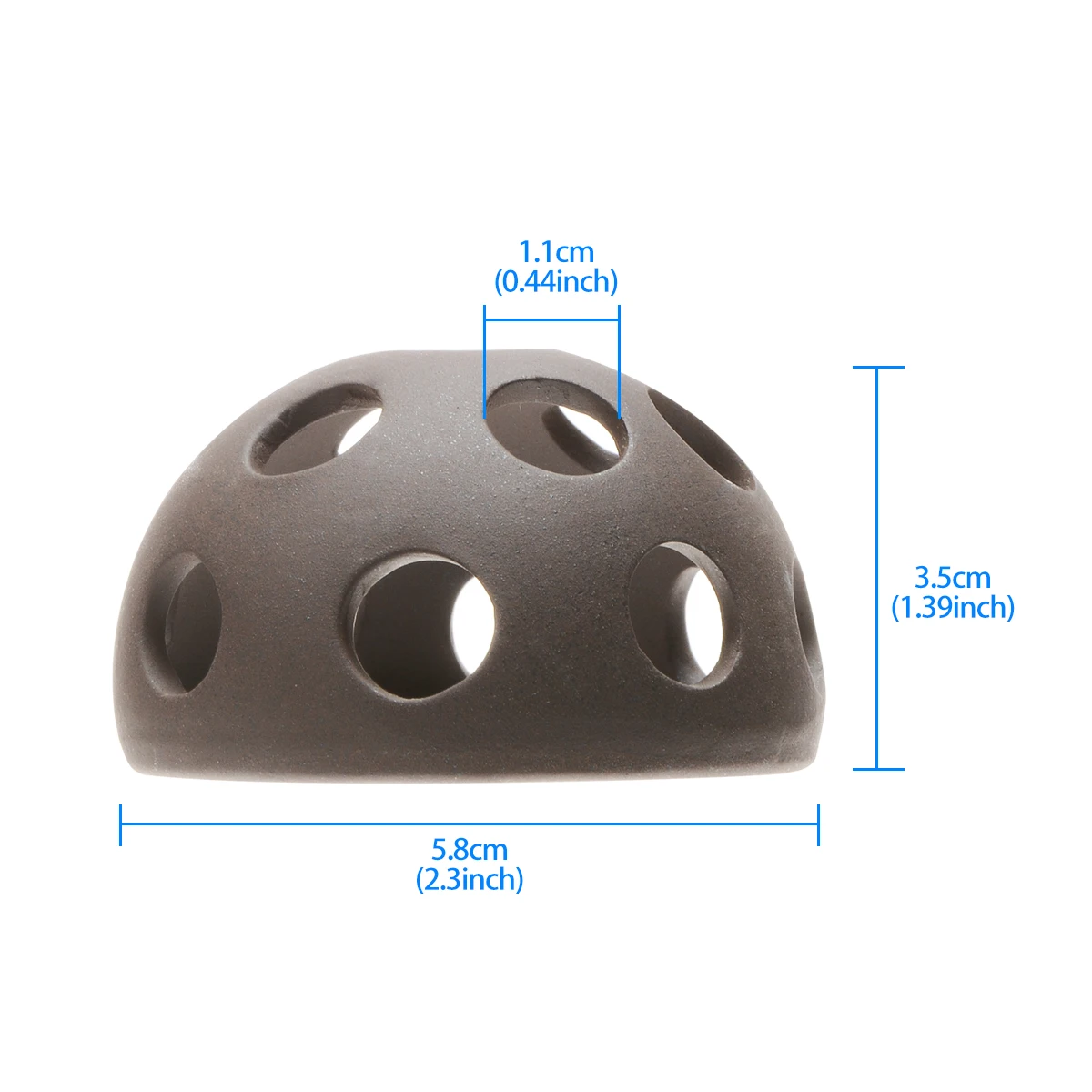 Саим аквариум украшение коричневый Керамика полукруг в мелкую дырочку Рыбы для