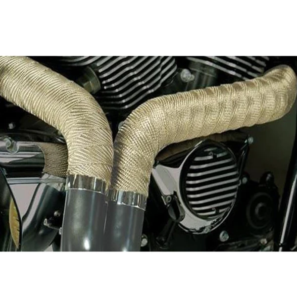 2&quotx5m Titanium Temp Exhaust Heat Wrap Army Green Heater Retention 10 Ties New | Автомобили и мотоциклы