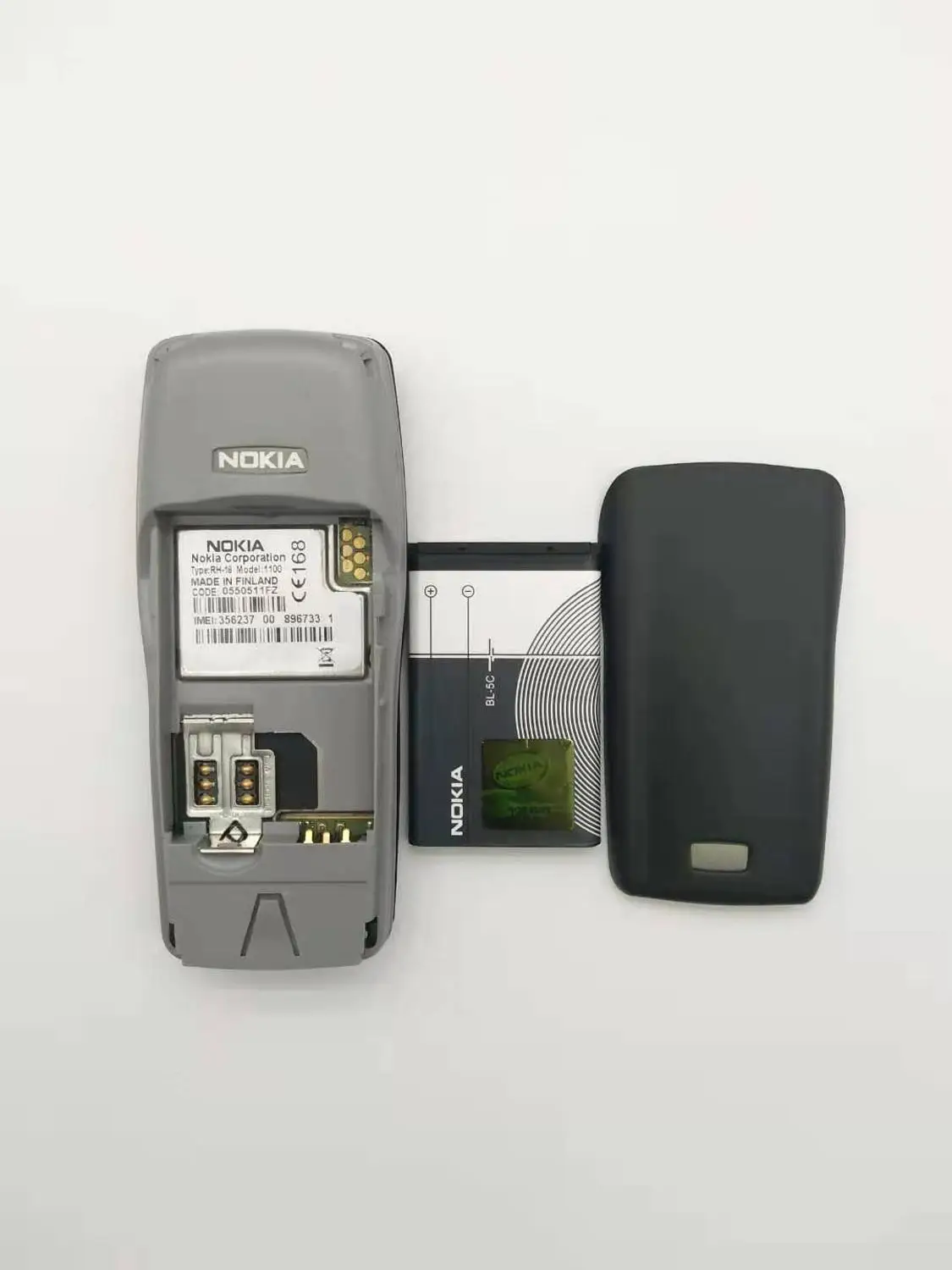 Самый дешевый мобильный телефон Nokia 1100 разблокированный GSM900/1800 MHz мобильный телефон с несколькими языками 1 год гарантии отремонтированный