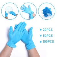 nitrile gloves 2050100pcs food grade waterproof allergy free disposable work synthetic gloves outdoor safety nitrile gloves
