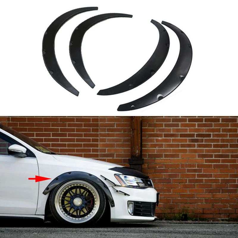 4 шт. Универсальный гибкий автомобильный крыло вспышки Экстра Широкий корпус