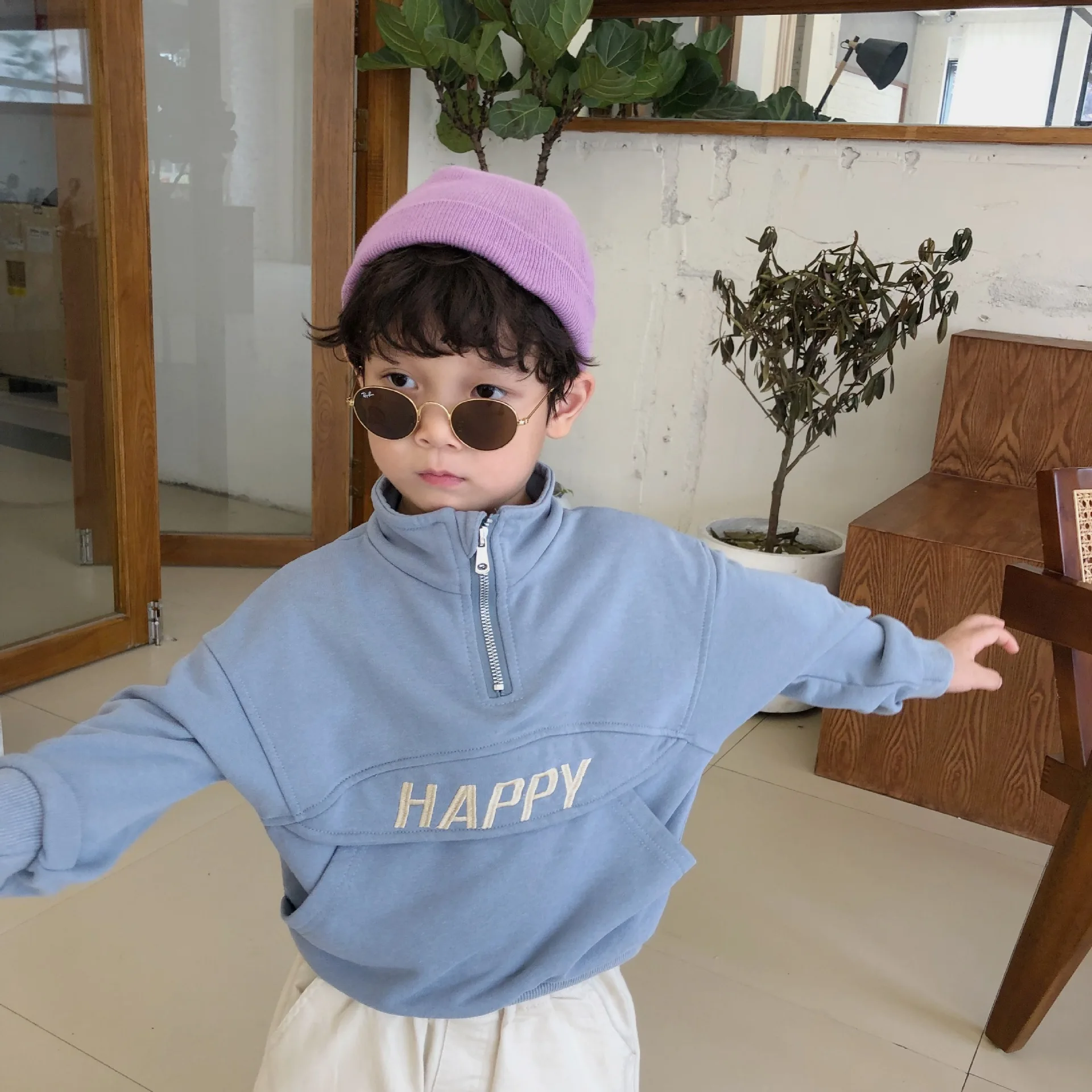 Ранняя осень модные пуловеры с вышивкой для мальчиков детские хлопковые