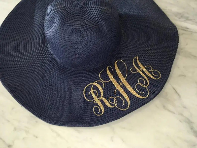 Шляпа от солнца Соломенная с широкими полями индивидуализированная шапка для