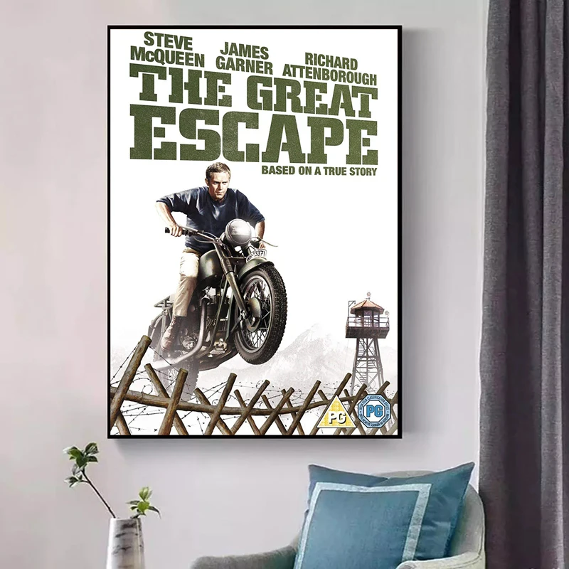 Постеры и принты из классических фильмов рисунок на холсте Стив Великая Побег