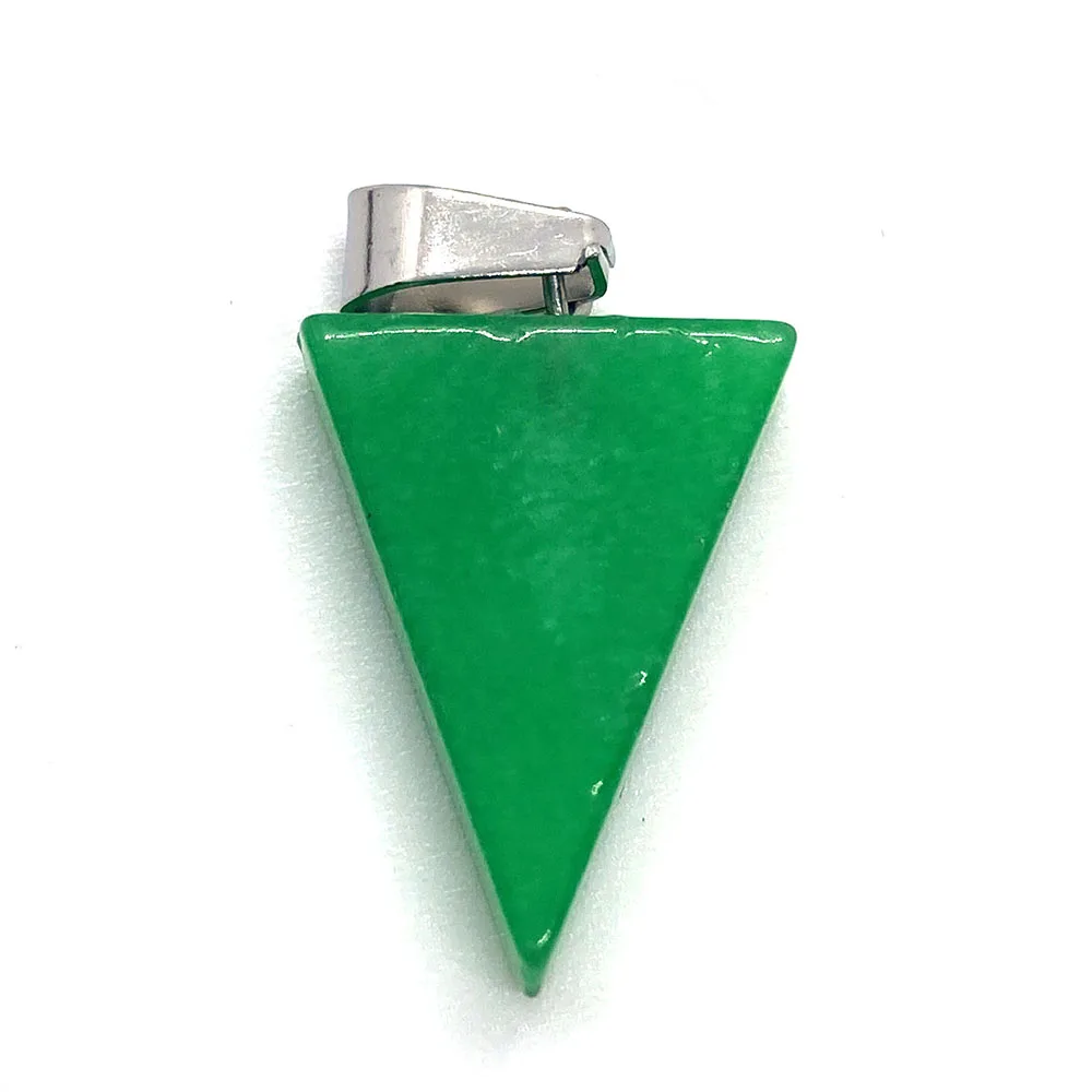 Подвеска натуральная из камня и хрусталя опал тигровый глаз треугольник ручная